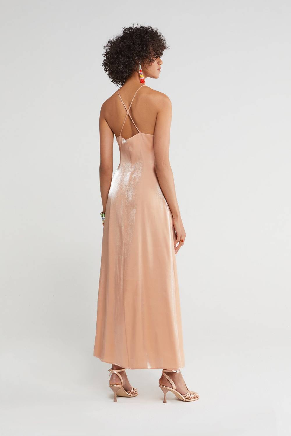 ottod'Ame Long dress with halter neckline Presa