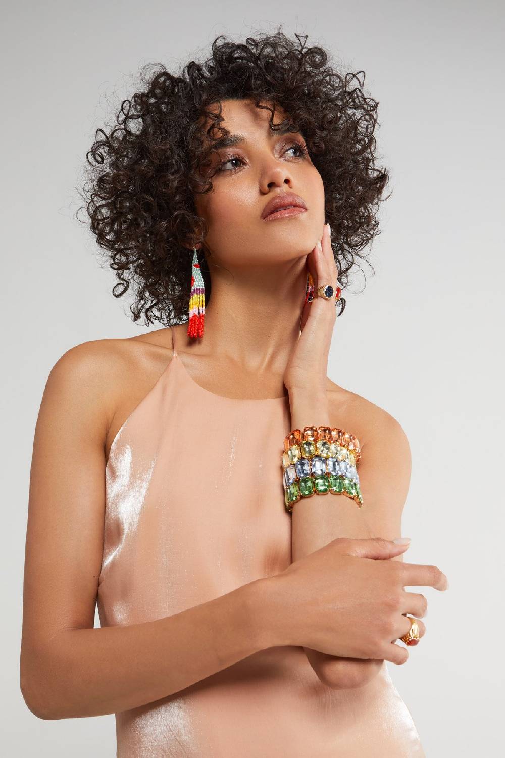 ottod'Ame Long dress with halter neckline Presa