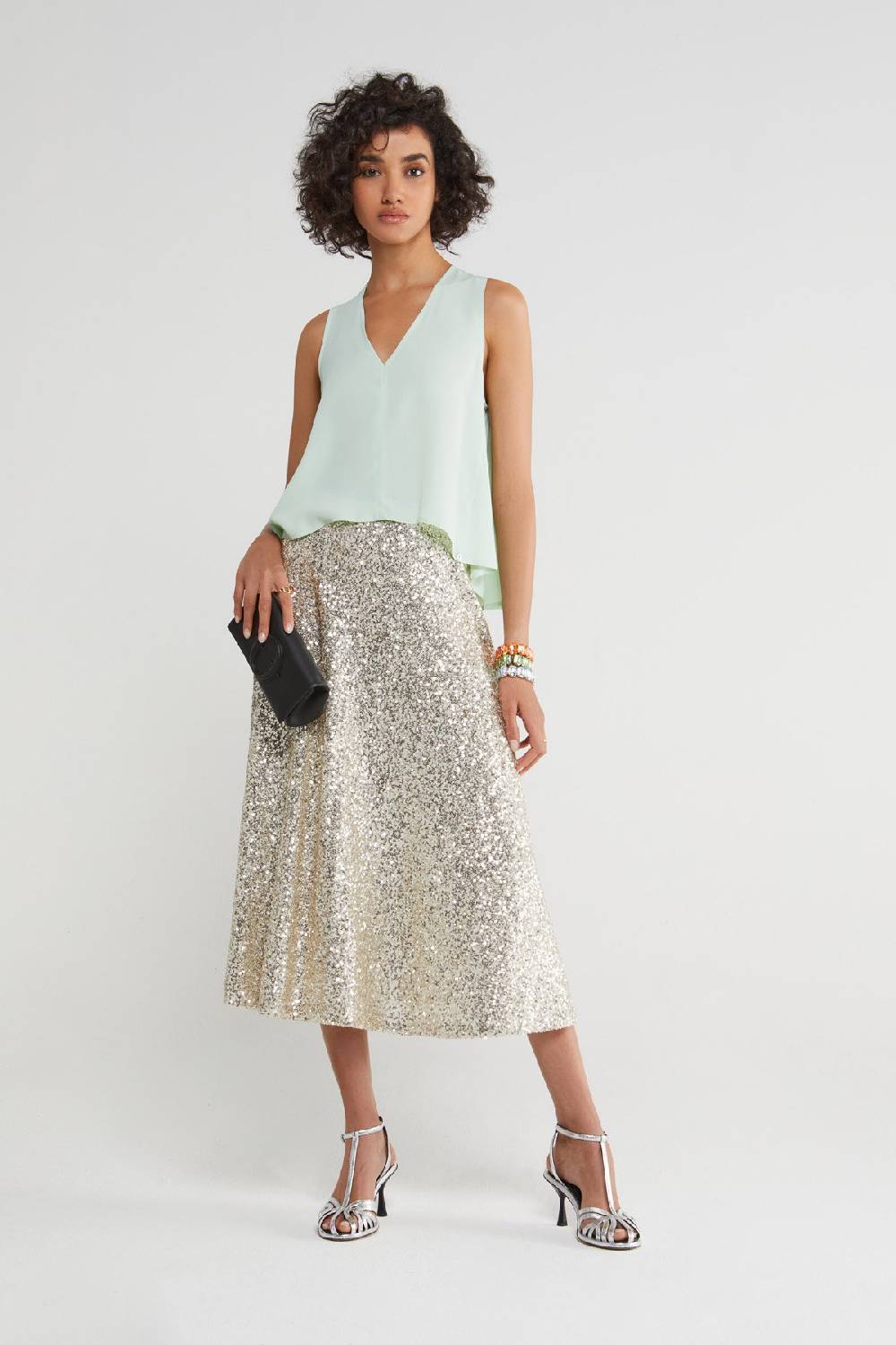 ottod'Ame Silk blend top Economico