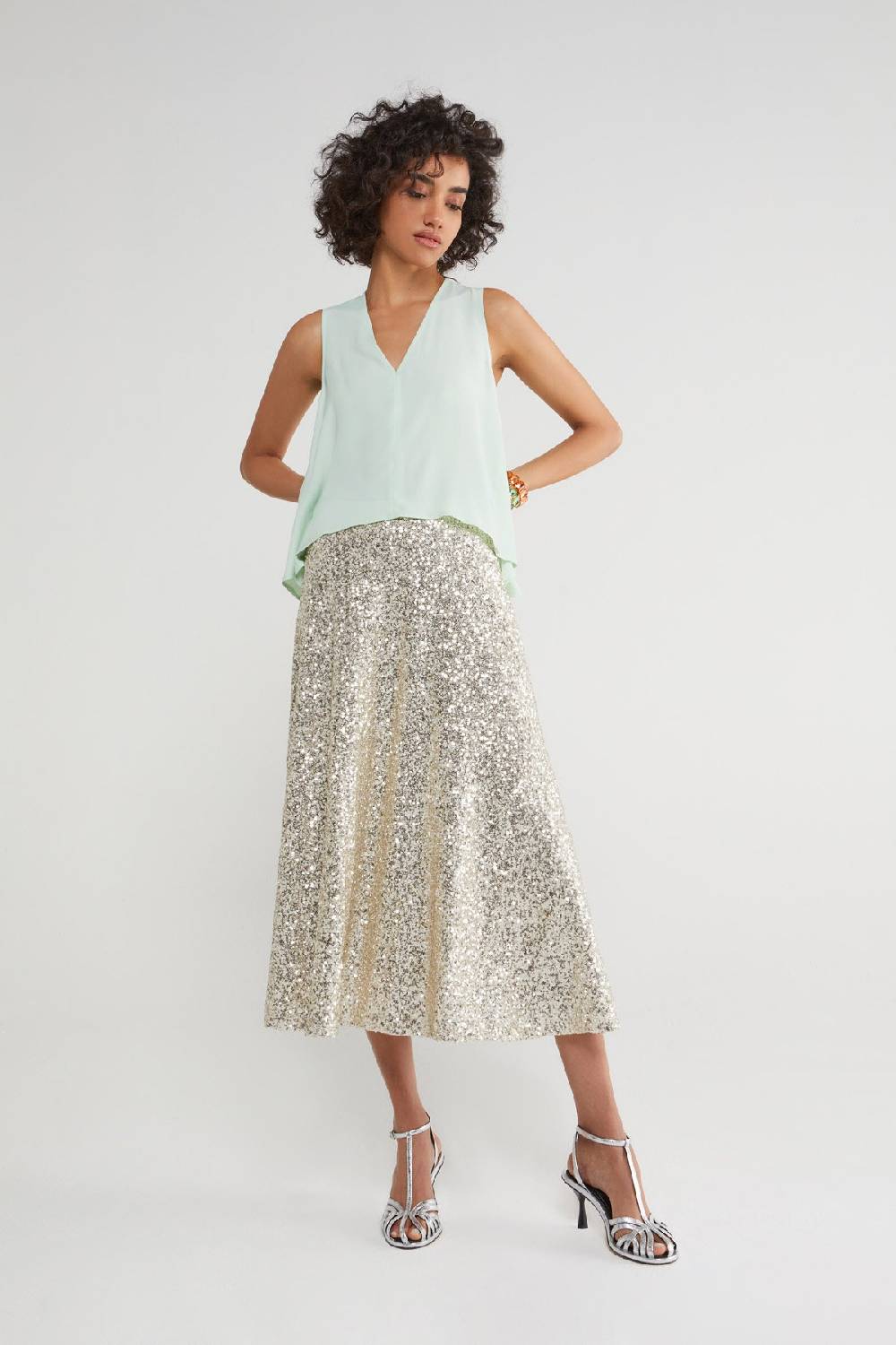 ottod'Ame Silk blend top Economico