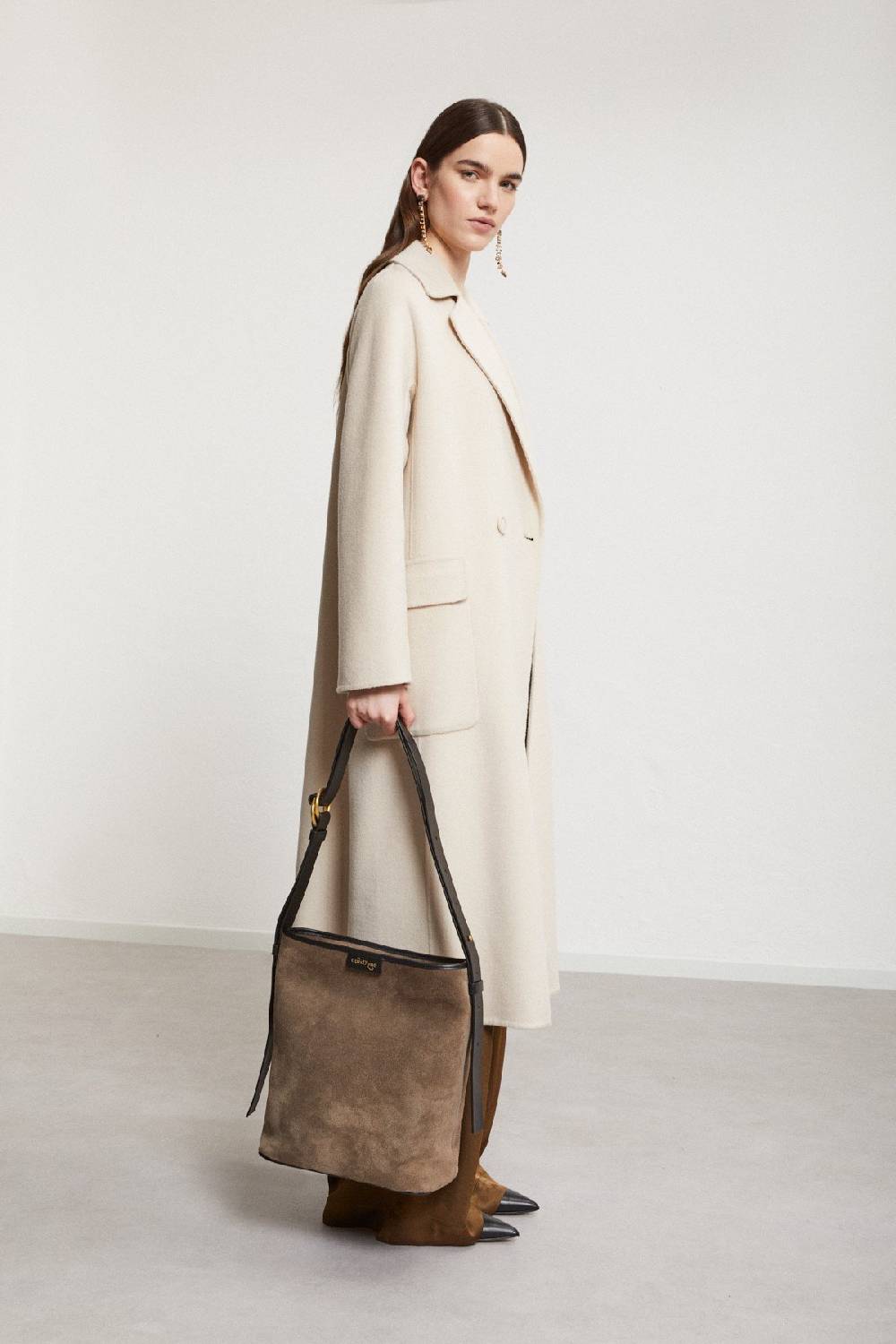 ottod'Ame Leather bucket bag Vendita Calda