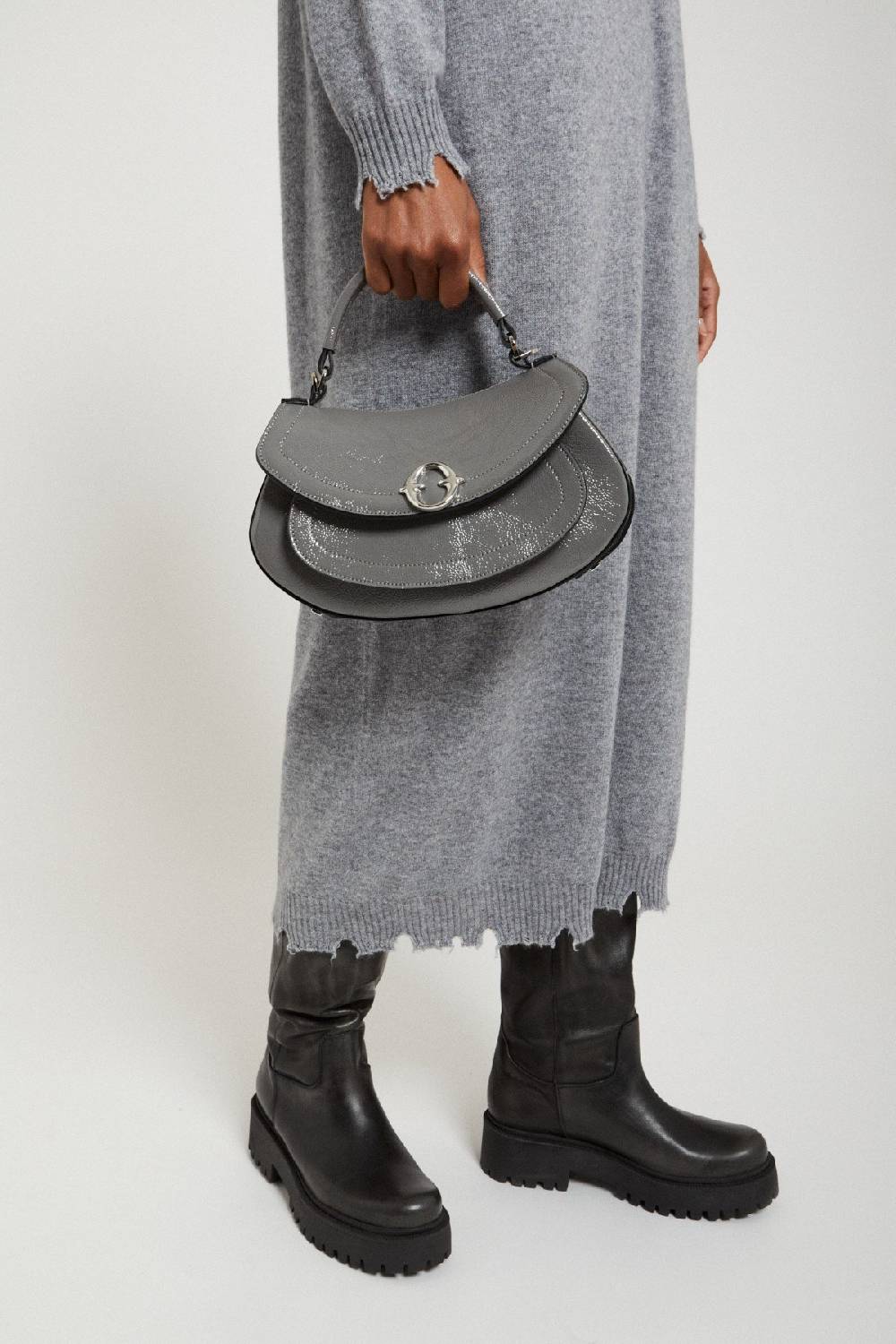 ottod'Ame Leather belly mini bag In Saldo