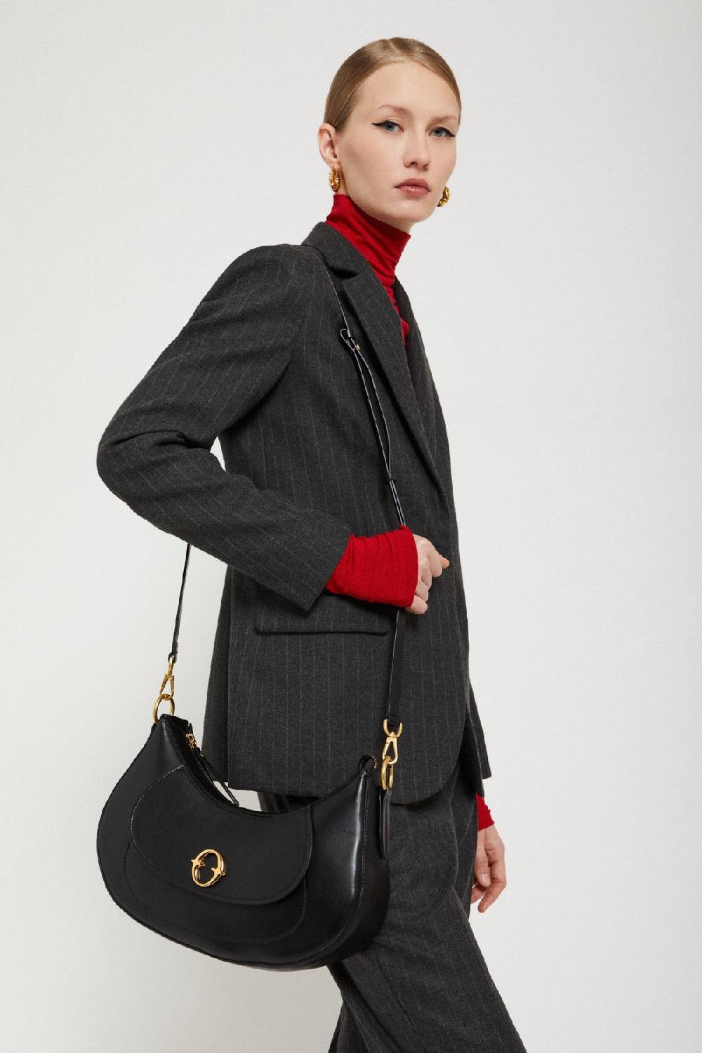 ottod'Ame Leather belly maxi bag Nuova