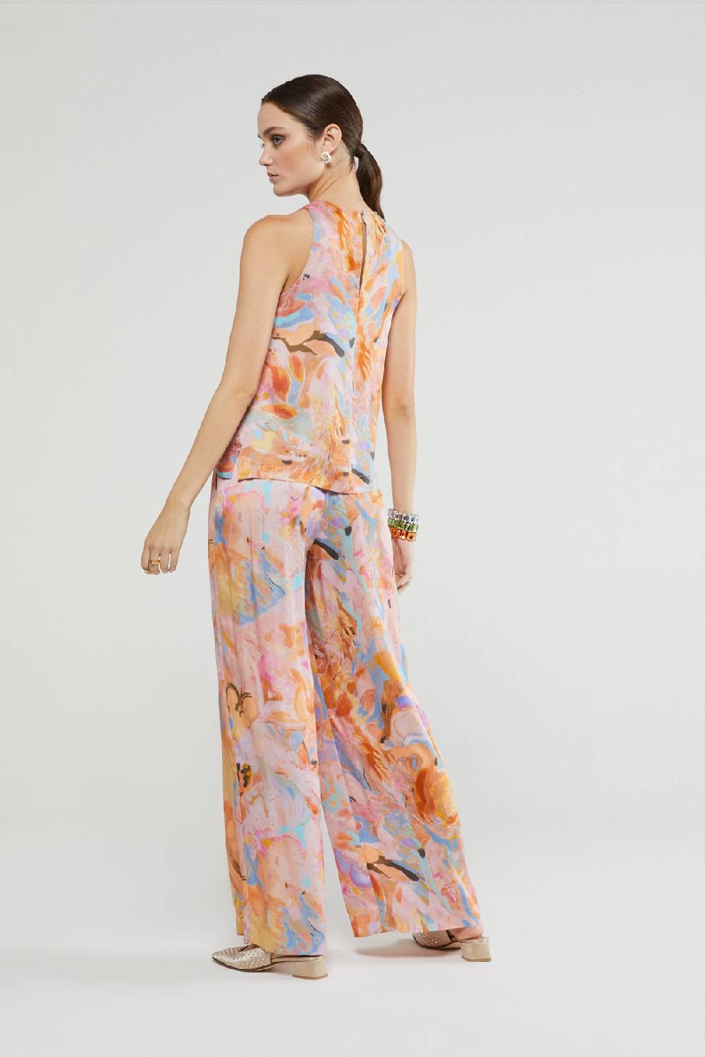 ottod'Ame Viscose palazzo trousers In Vendita