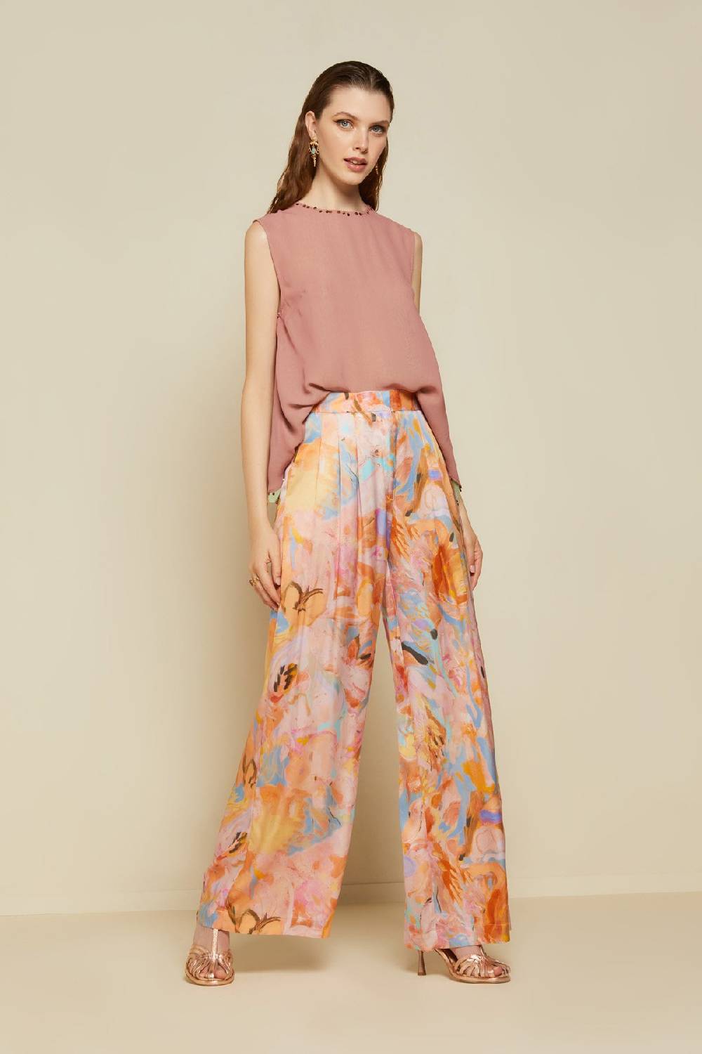 ottod'Ame Viscose palazzo trousers In Vendita