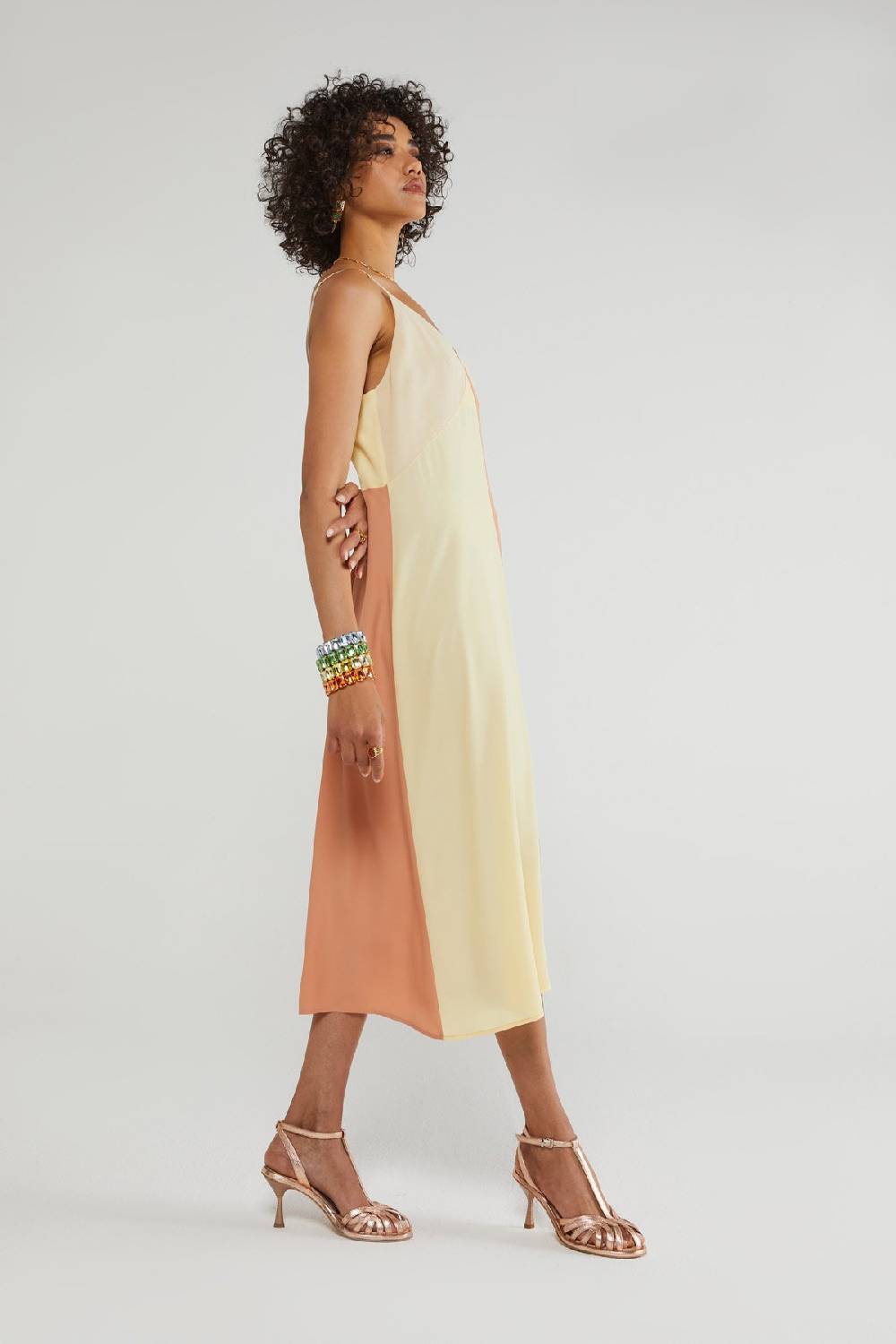 ottod'Ame Silk blend slip dress In Saldo