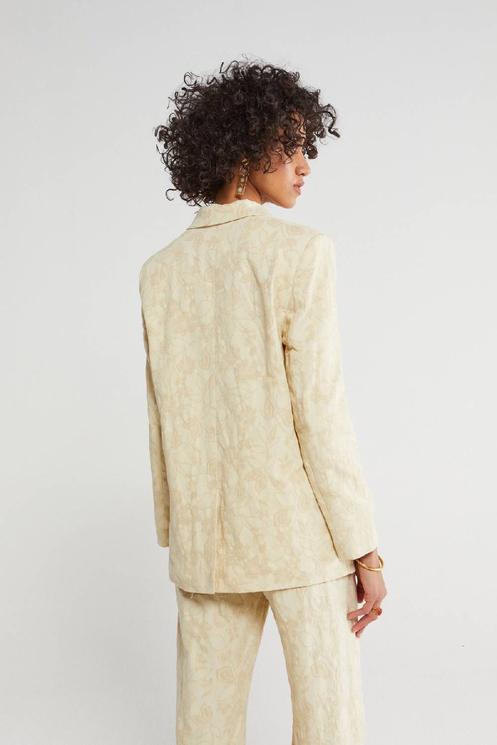 ottod'Ame Double-breasted jacket with embroidery Promozione
