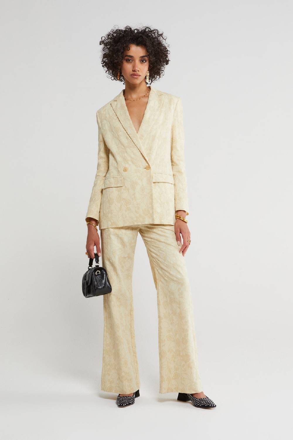 ottod'Ame Linen blend trousers with embroidery Spedizione Gratuita