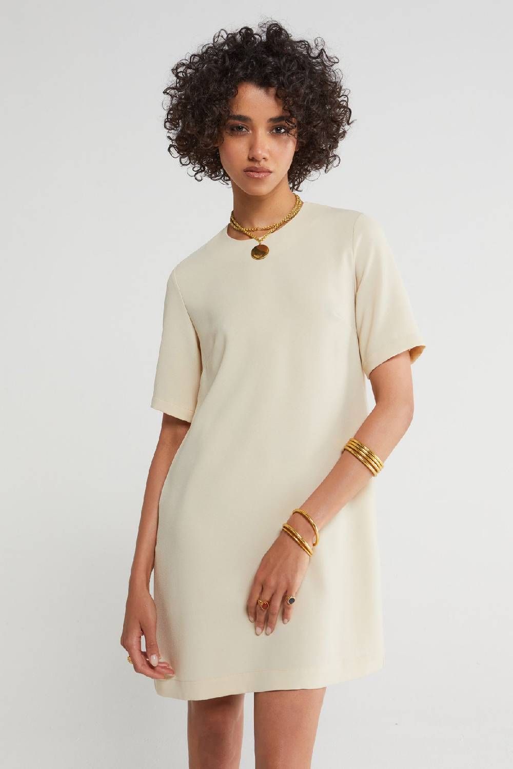 ottod'Ame Half-sleeve short dress Consegna Veloce