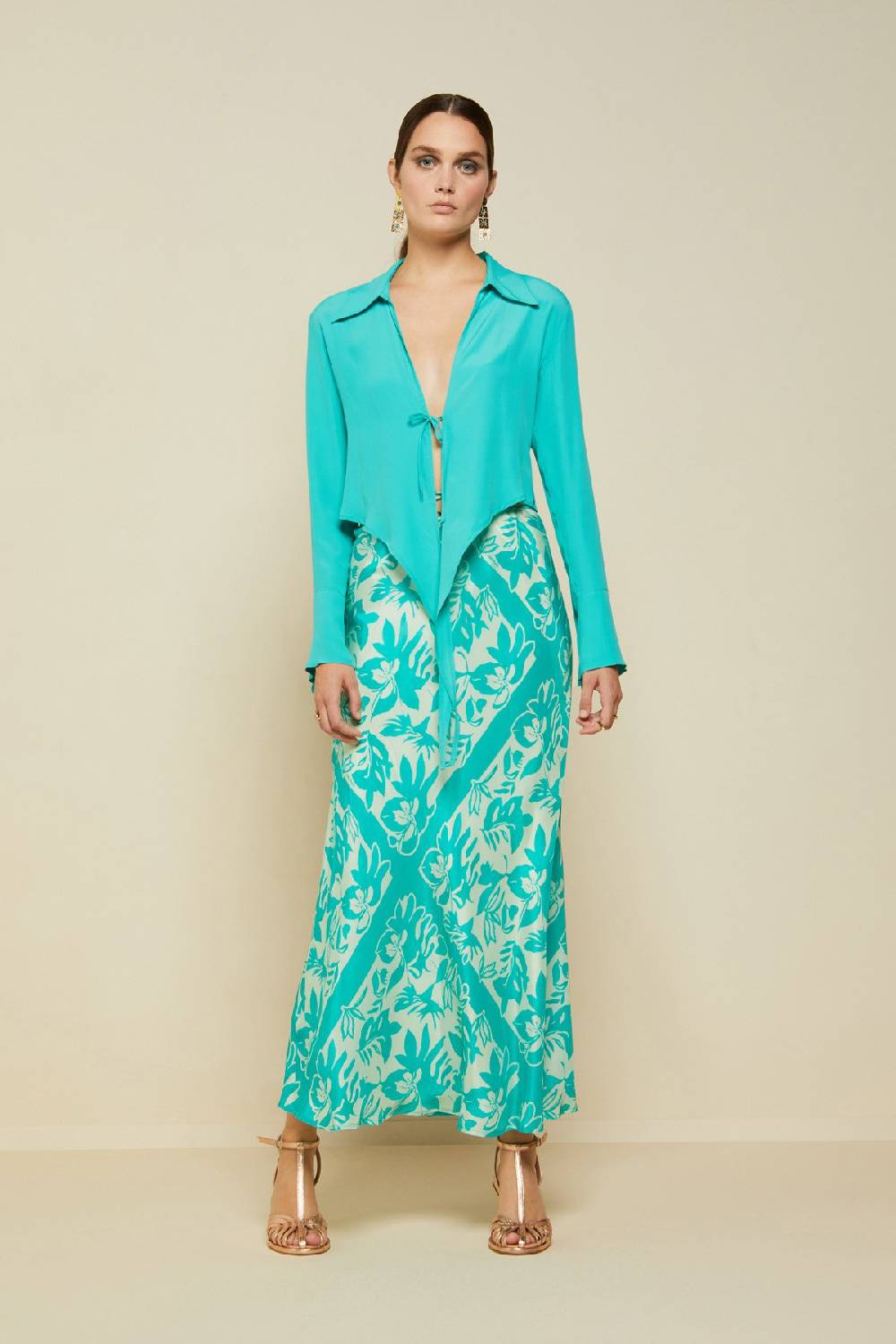 ottod'Ame Silk blend criss-crossed sweater Shopping Online