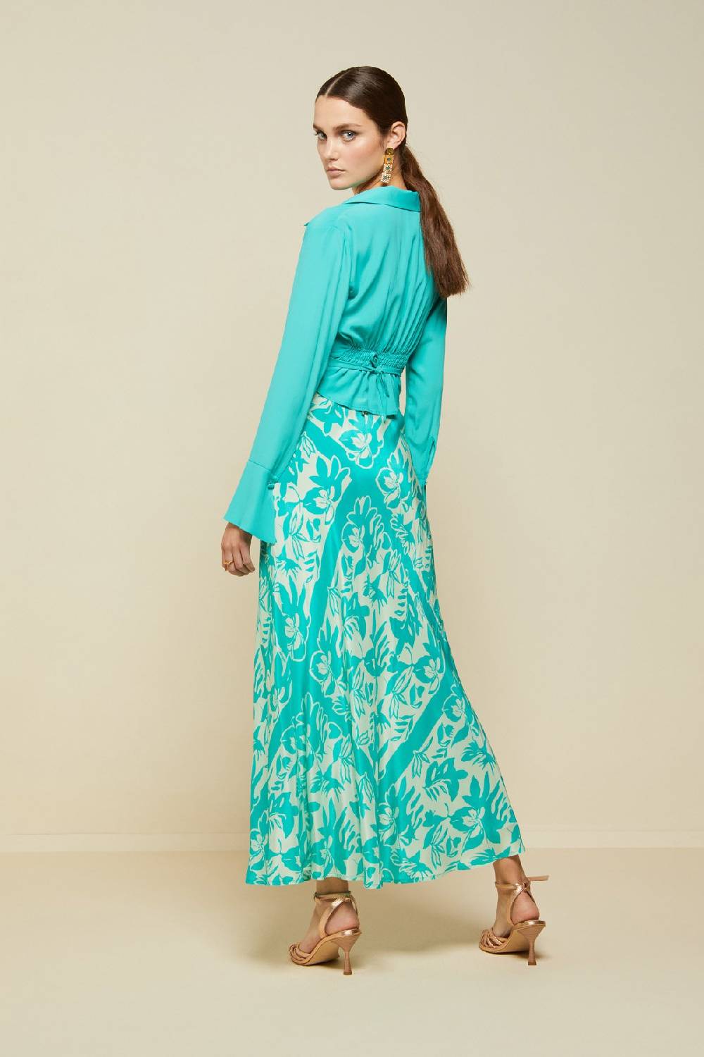 ottod'Ame Printed viscose skirt Affare Del Giorno
