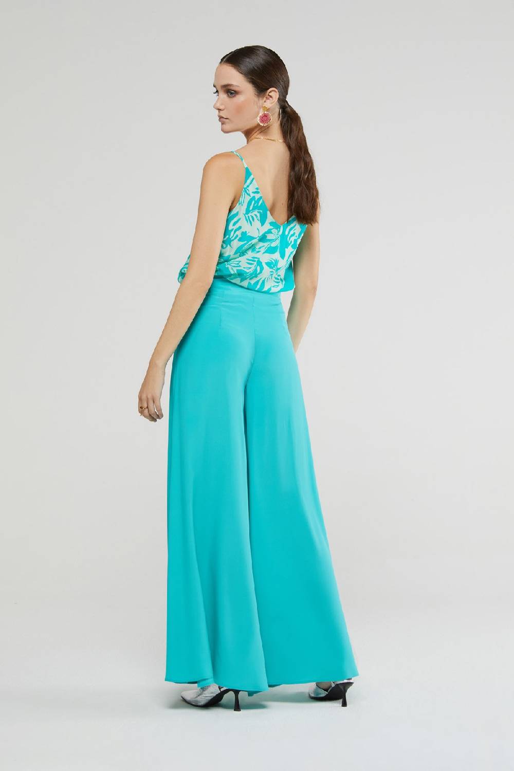 ottod'Ame Silk blend palazzo trousers Prezzo Ridotto