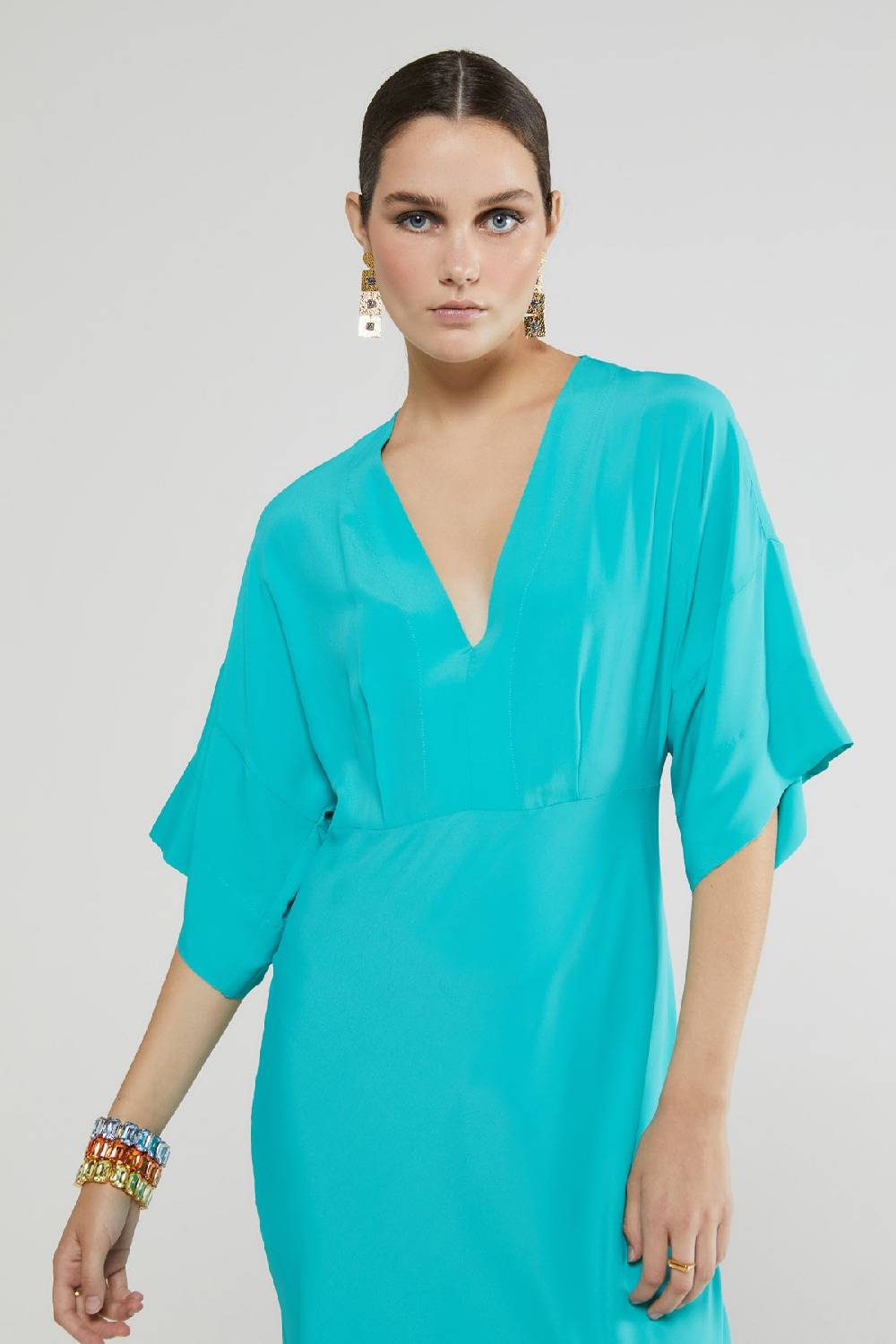 ottod'Ame Silk blend long dress Economico
