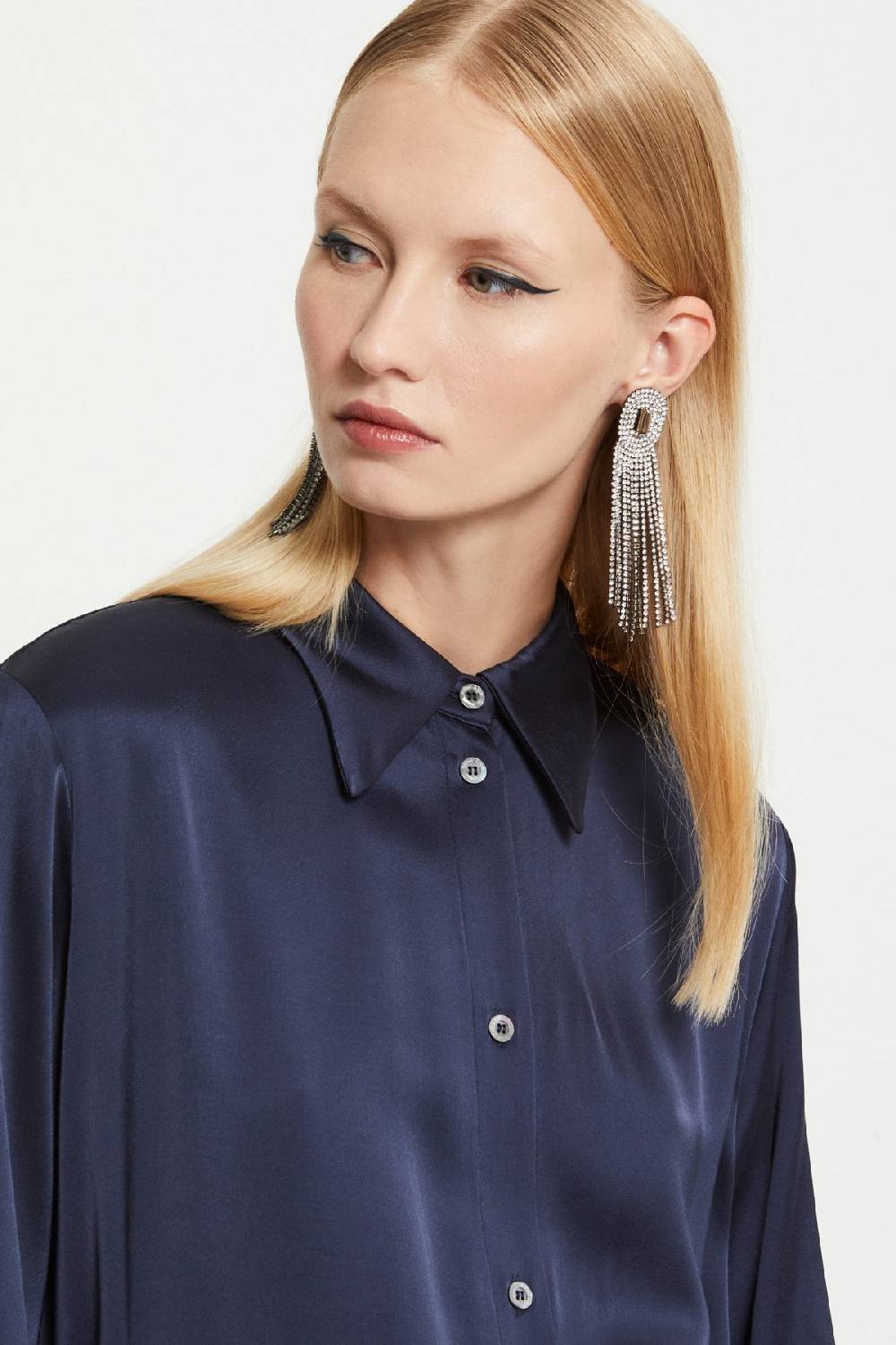 ottod'Ame Viscose long chemisier with sash Hotsell