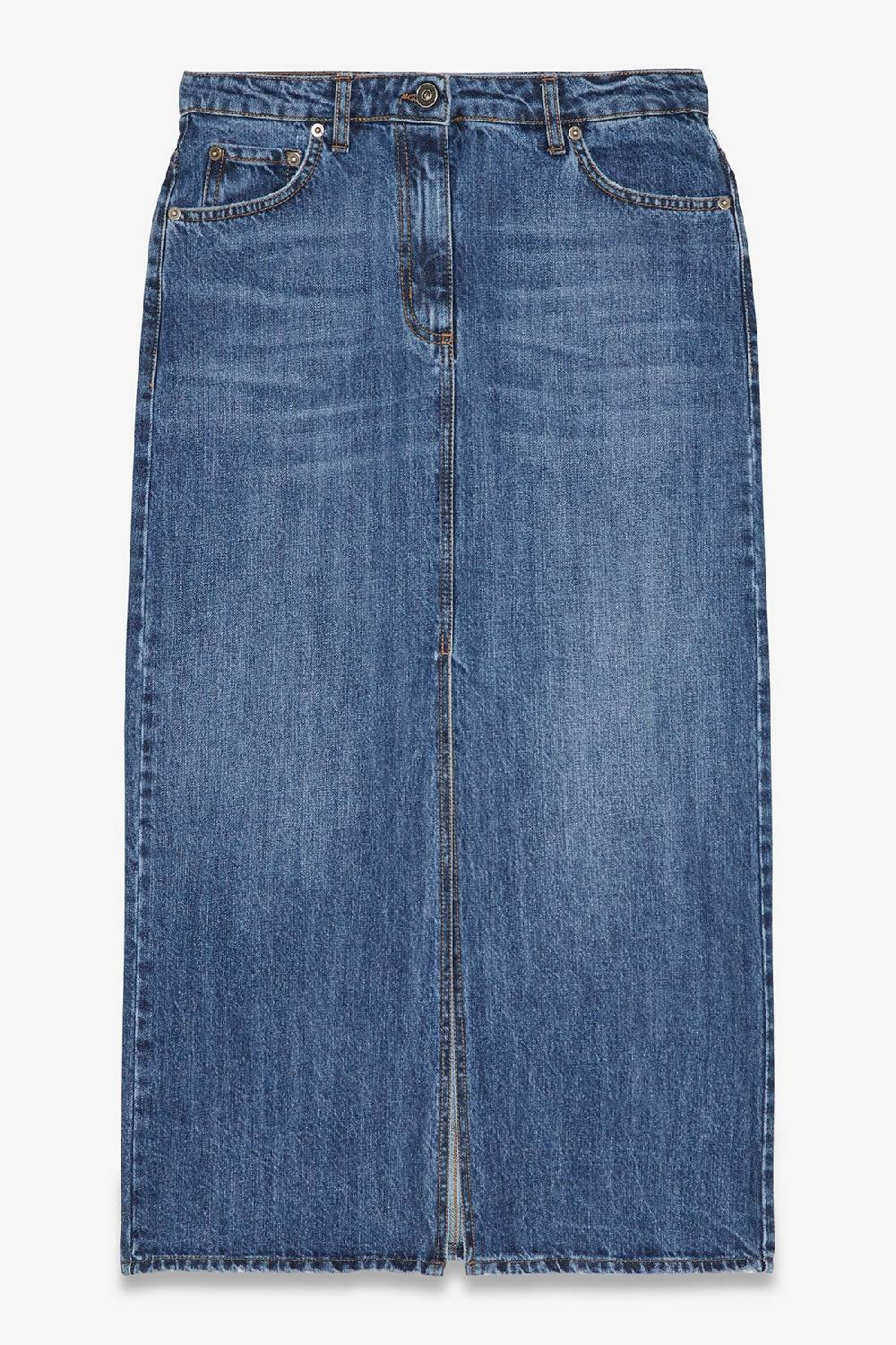 ottod'Ame Denim midi skirt Vendite Flash