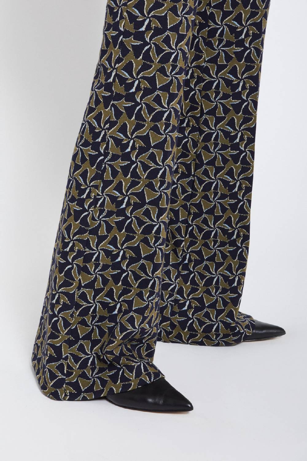 ottod'Ame Printed flare trousers Vendita