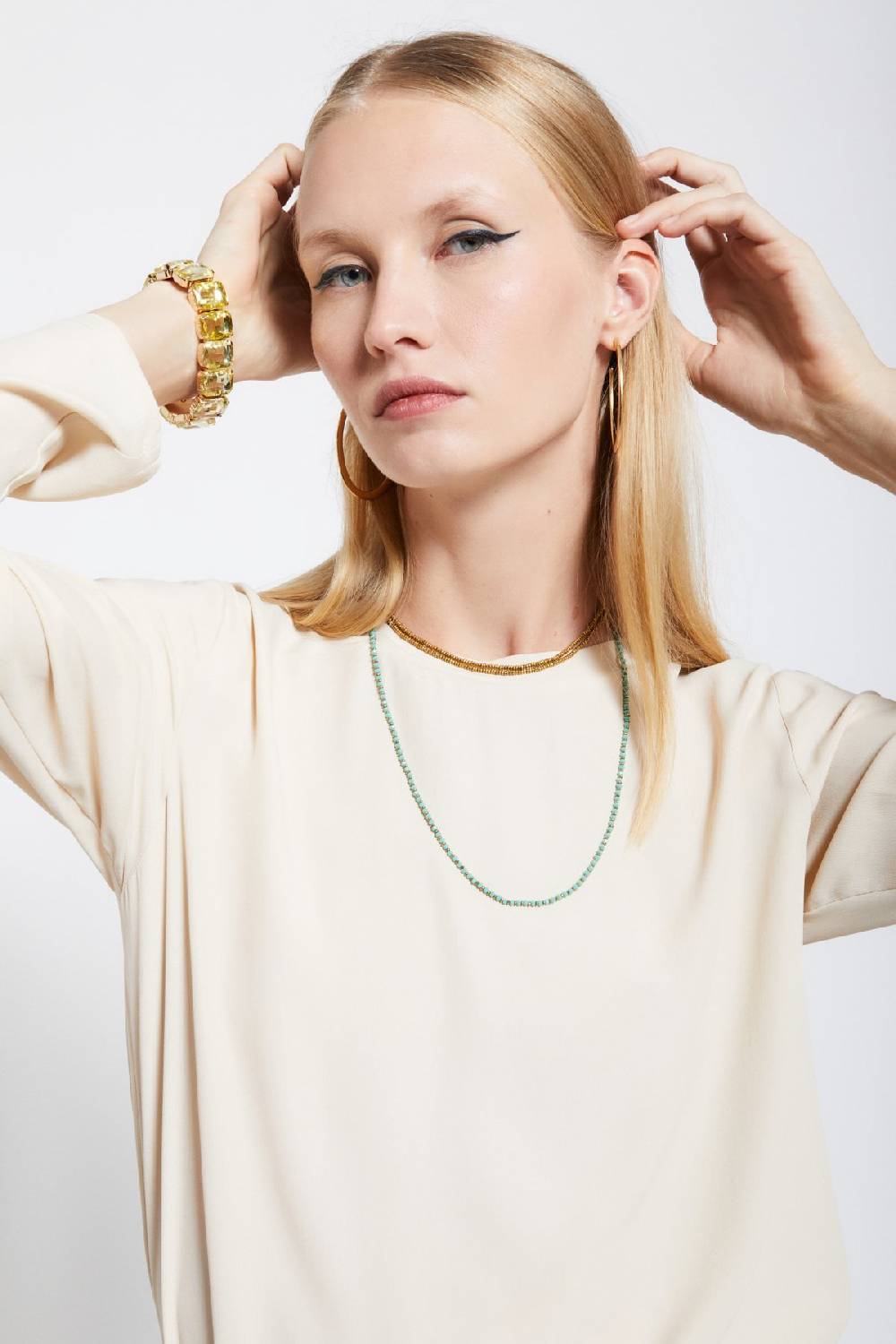 ottod'Ame Silk-blend blouse Pezzi Unici