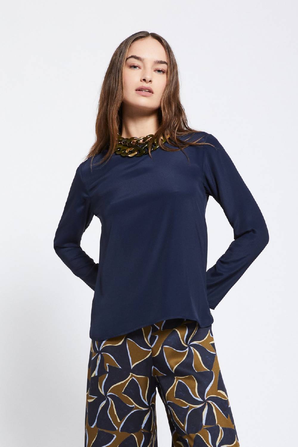 ottod'Ame Silk-blend blouse Promozione Limitata