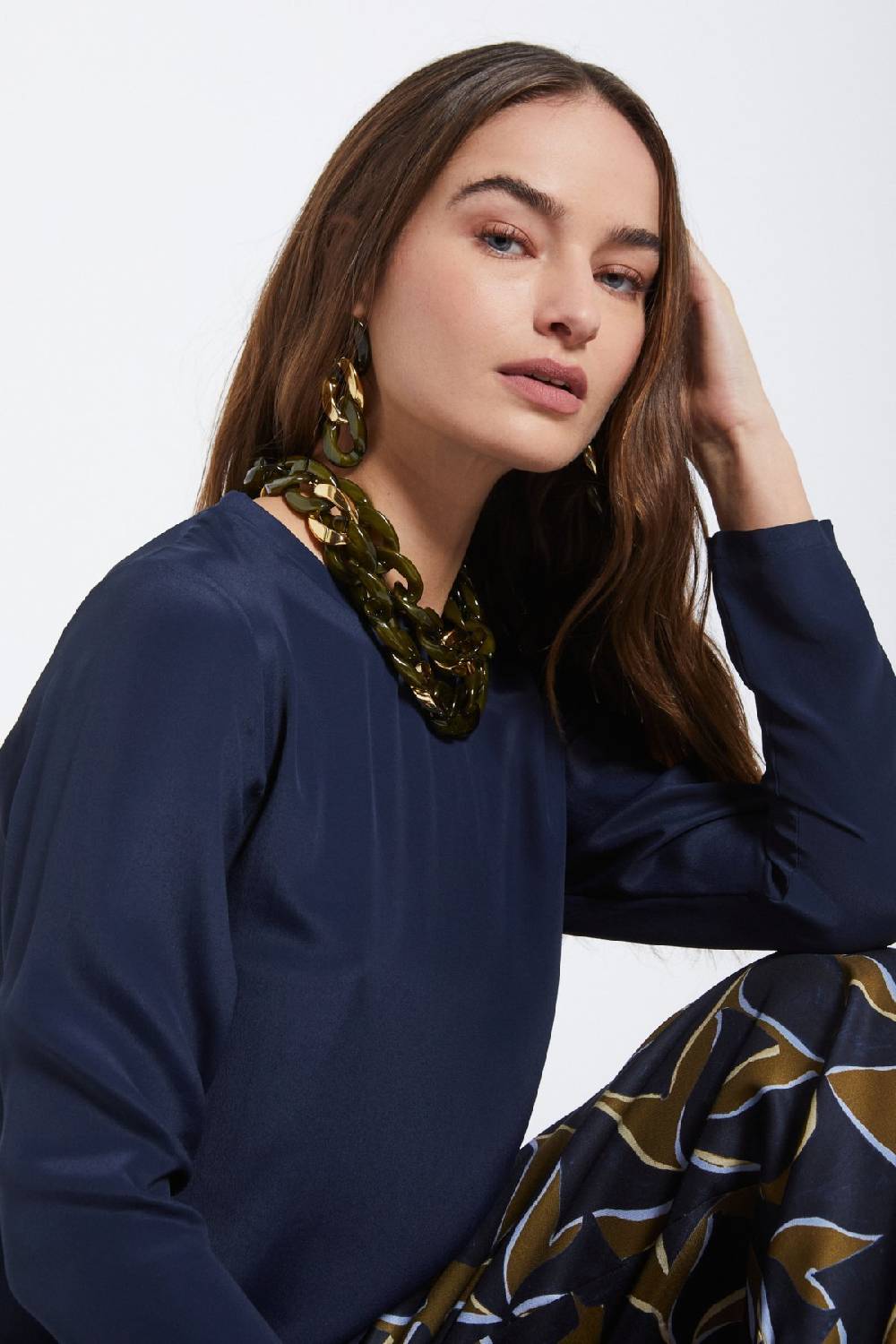ottod'Ame Silk-blend blouse Promozione Limitata