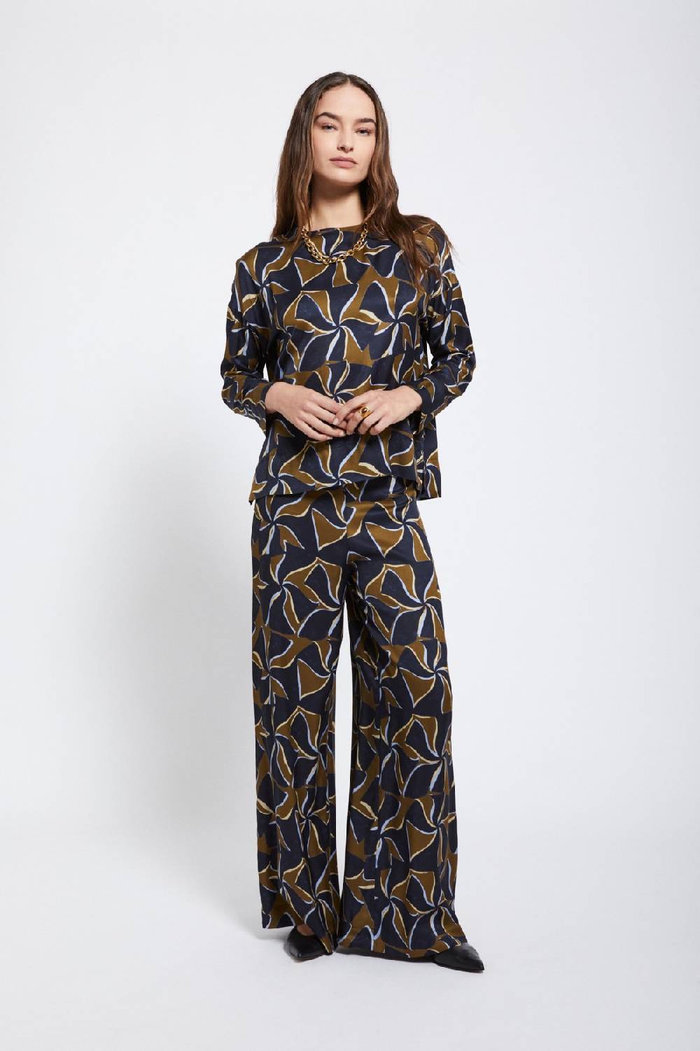 ottod'Ame Viscose palazzo trousers Qualità Garantita