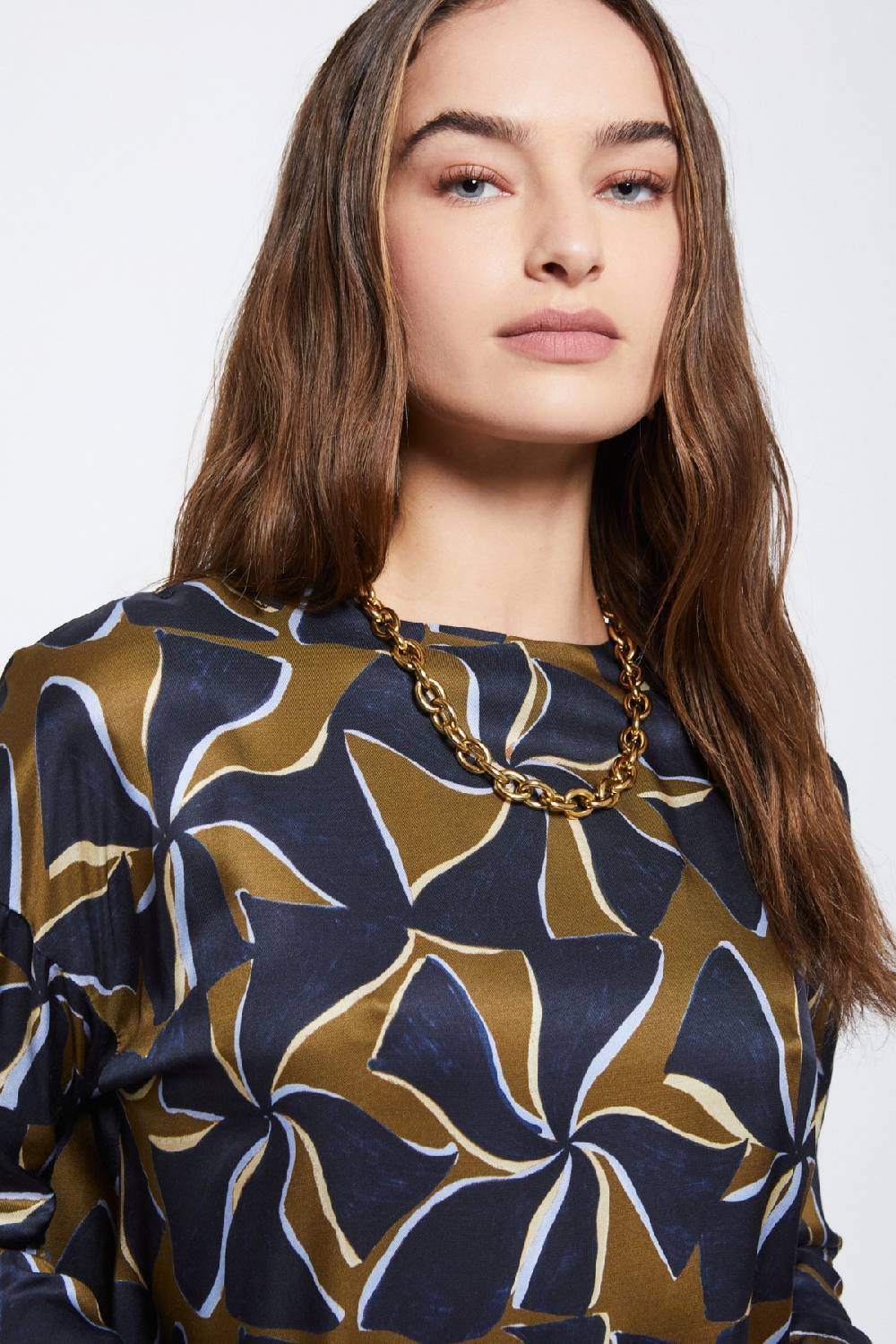 ottod'Ame Viscose blouse with long sleeves Negozi Online