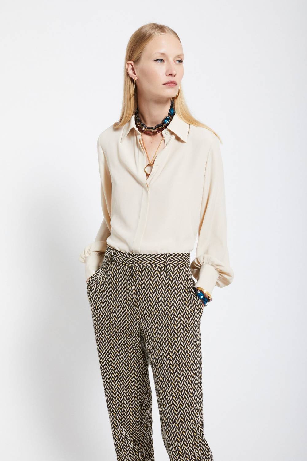 ottod'Ame Silk-blend shirt Prezzo Ridotto