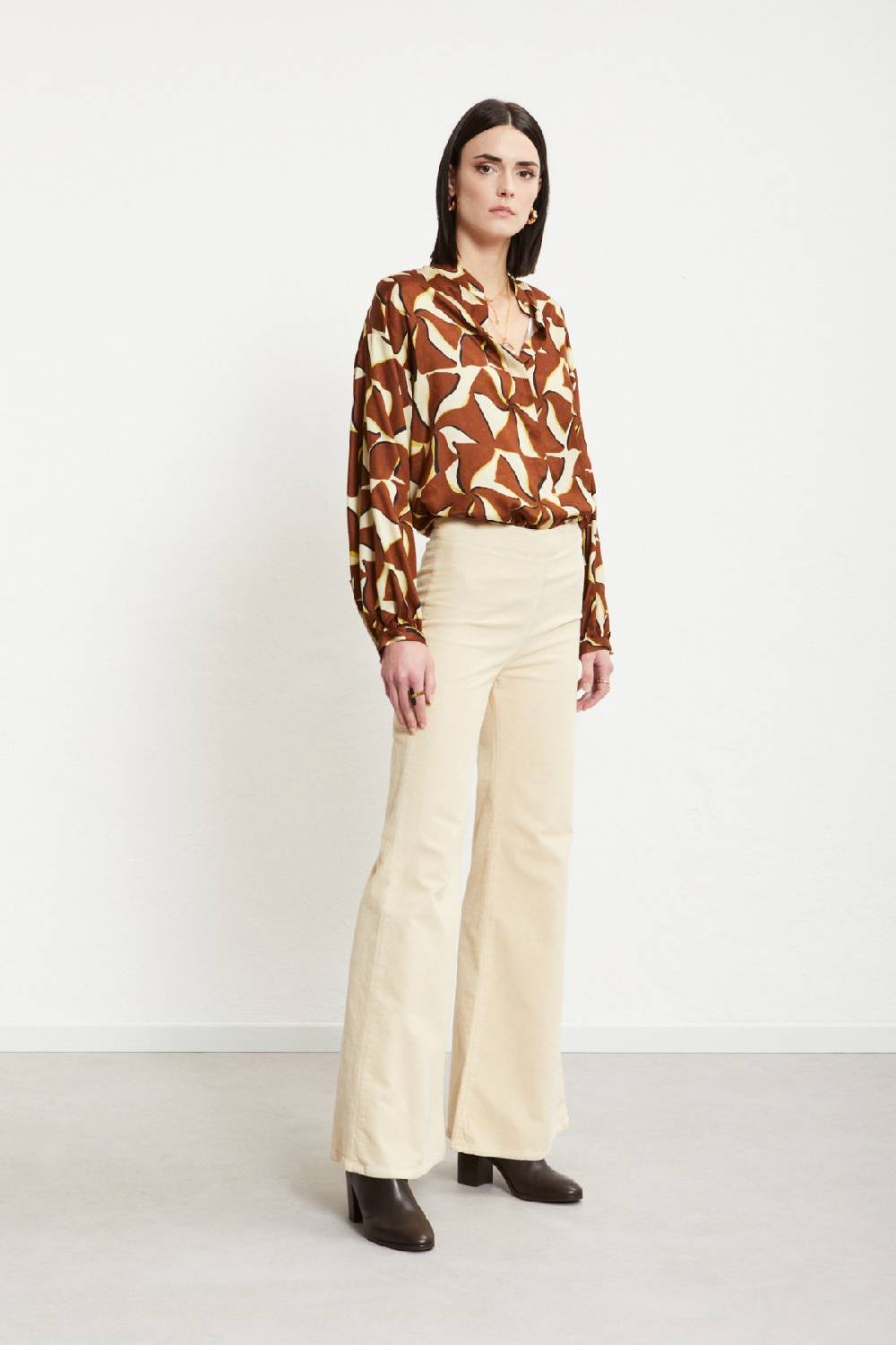 ottod'Ame Velvet flare trousers Presa