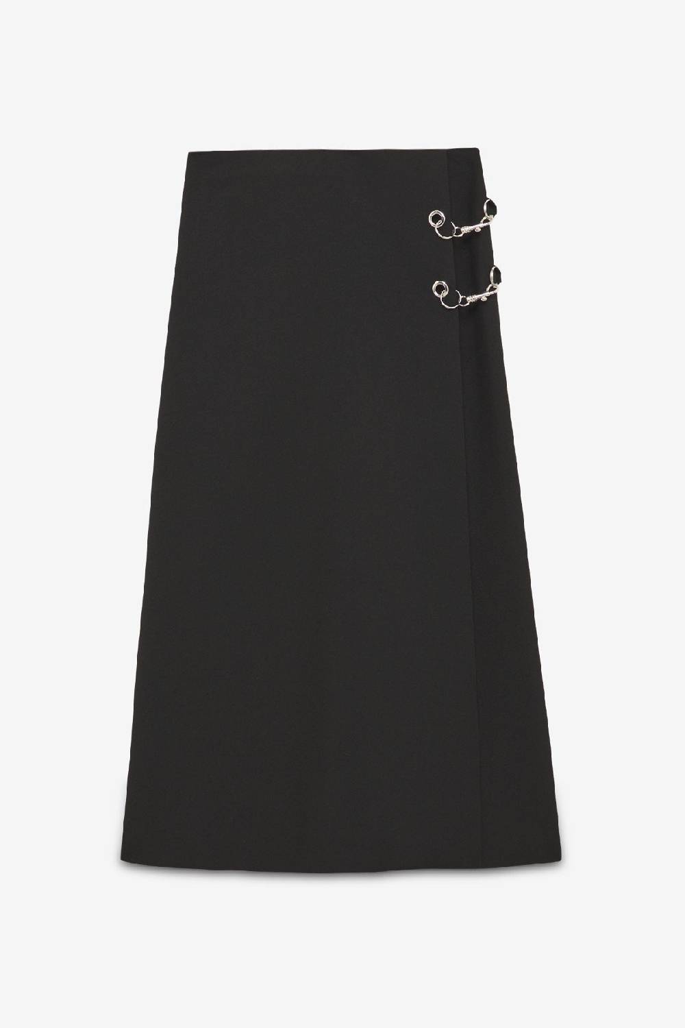 ottod'Ame Long skirt with grommet and chain Offerte