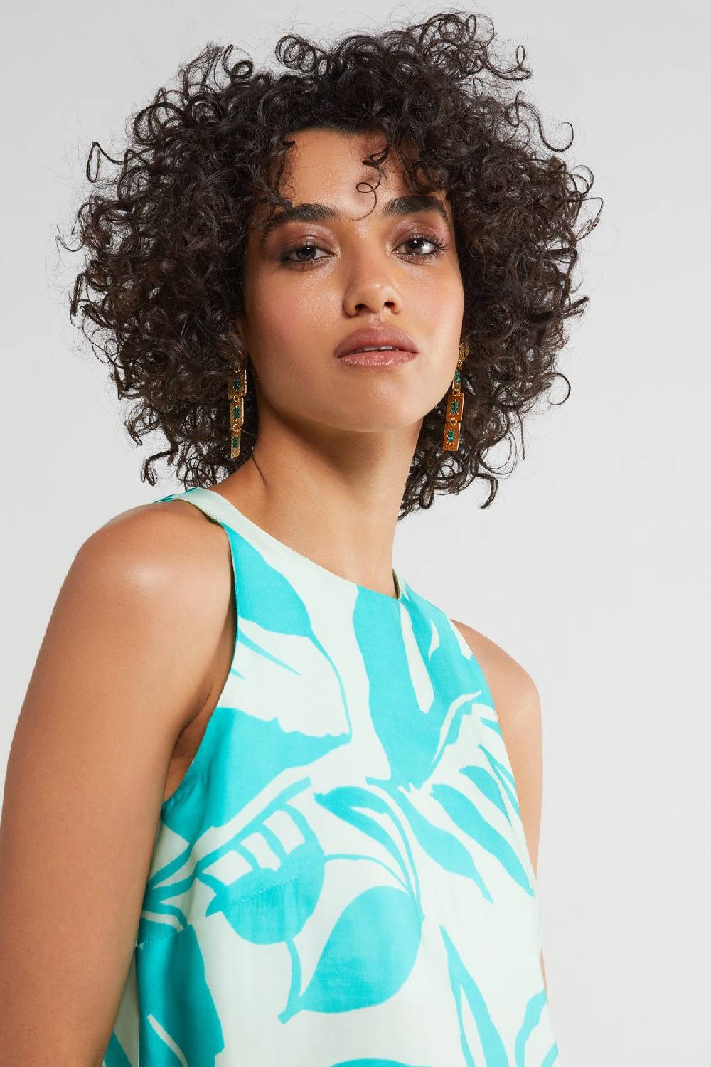 ottod'Ame Printed viscose short dress Italy