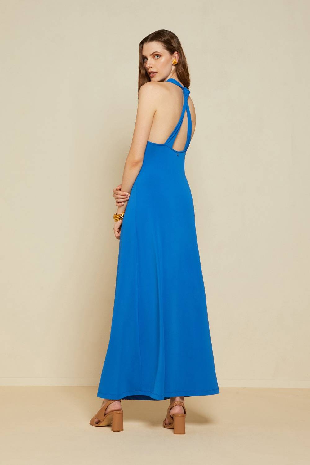 ottod'Ame Criss-crossed long dress Nuovo