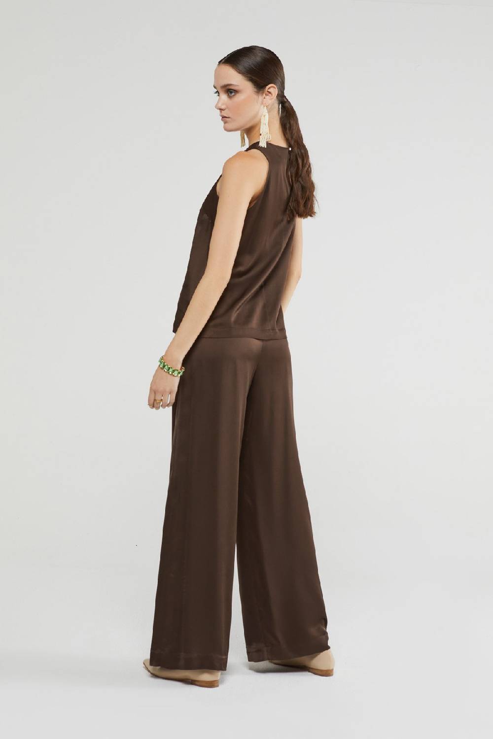 ottod'Ame Viscose palazzo trousers Spedizione Gratuita