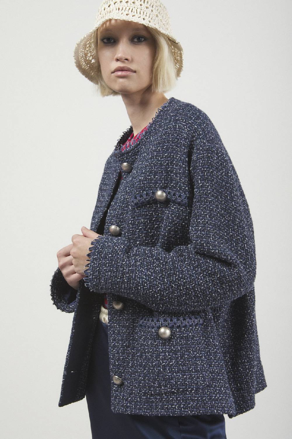 ottod'Ame Tweed jacket with buttons Offerta migliore