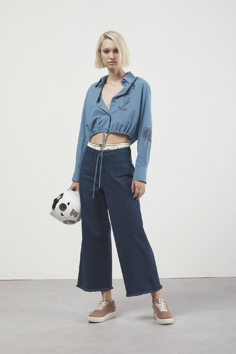 ottod'Ame Jeans Cropped French Sconto