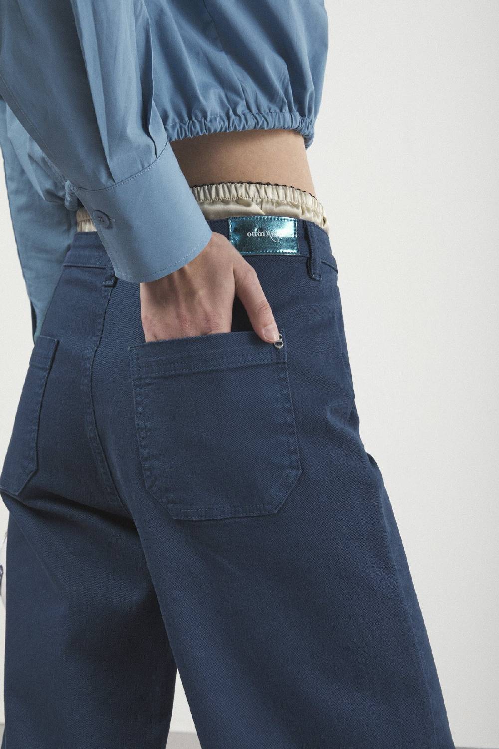ottod'Ame Jeans Cropped French Sconto