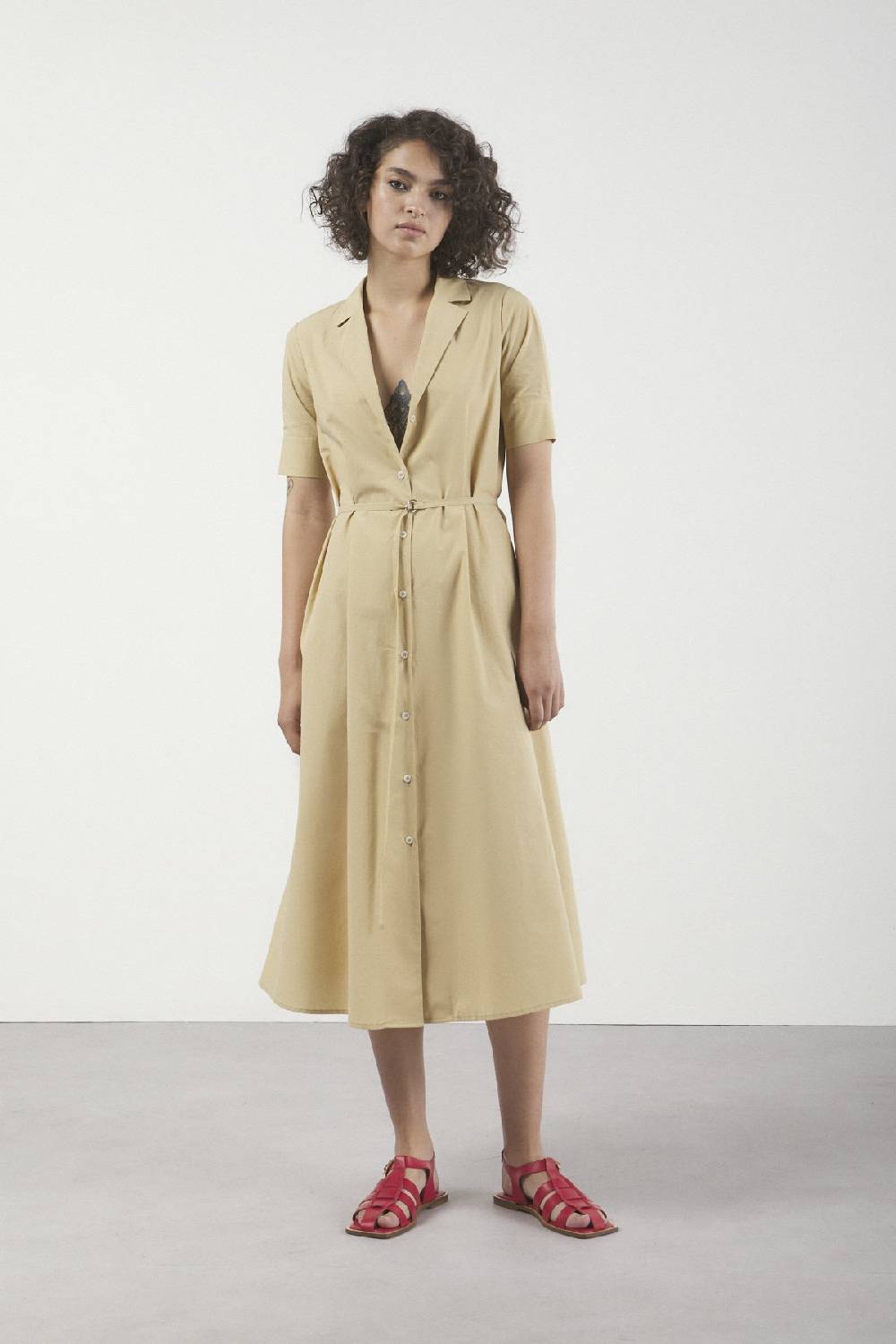 ottod'Ame Poplin midi chemisier Negozio