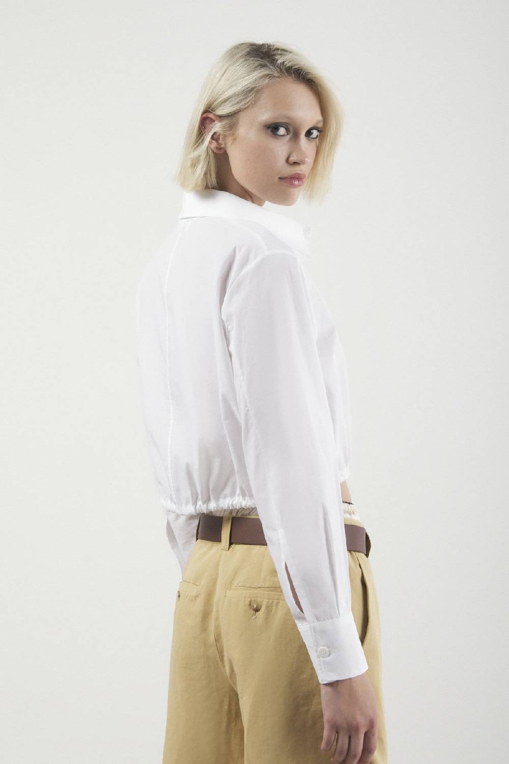 ottod'Ame Poplin cropped shirt In Saldo