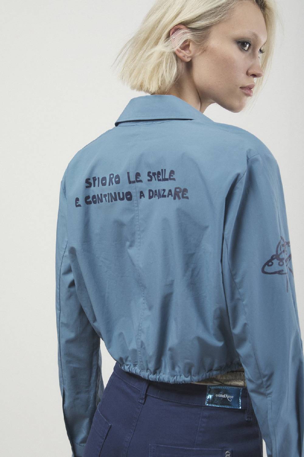 ottod'Ame Poplin cropped shirt Nuova