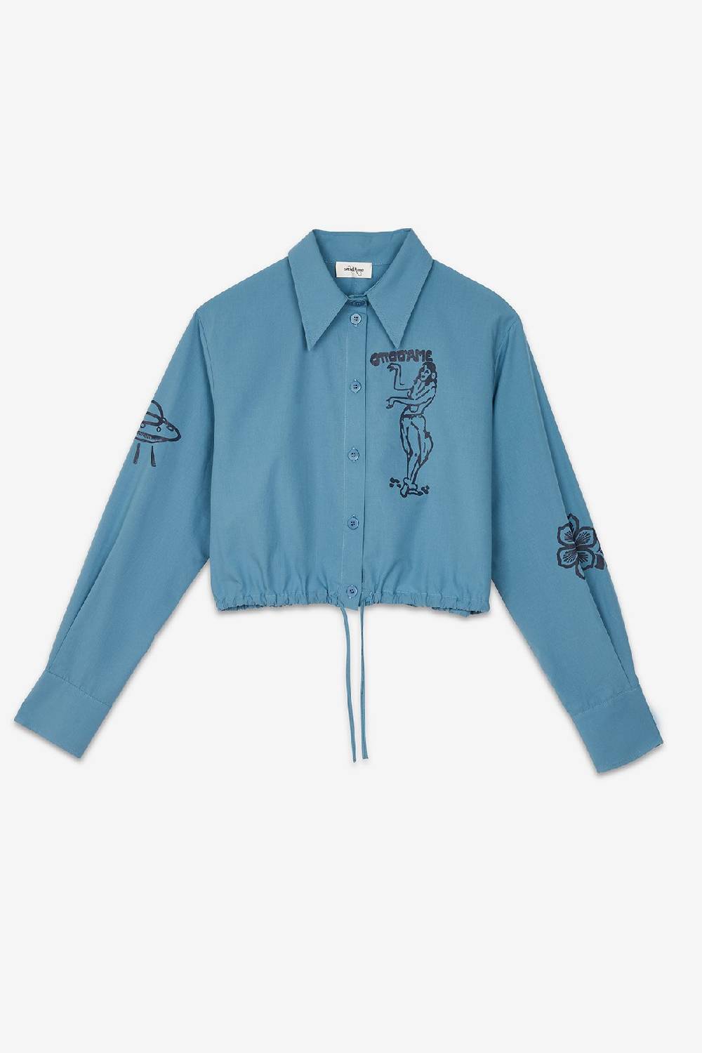 ottod'Ame Poplin cropped shirt Nuova