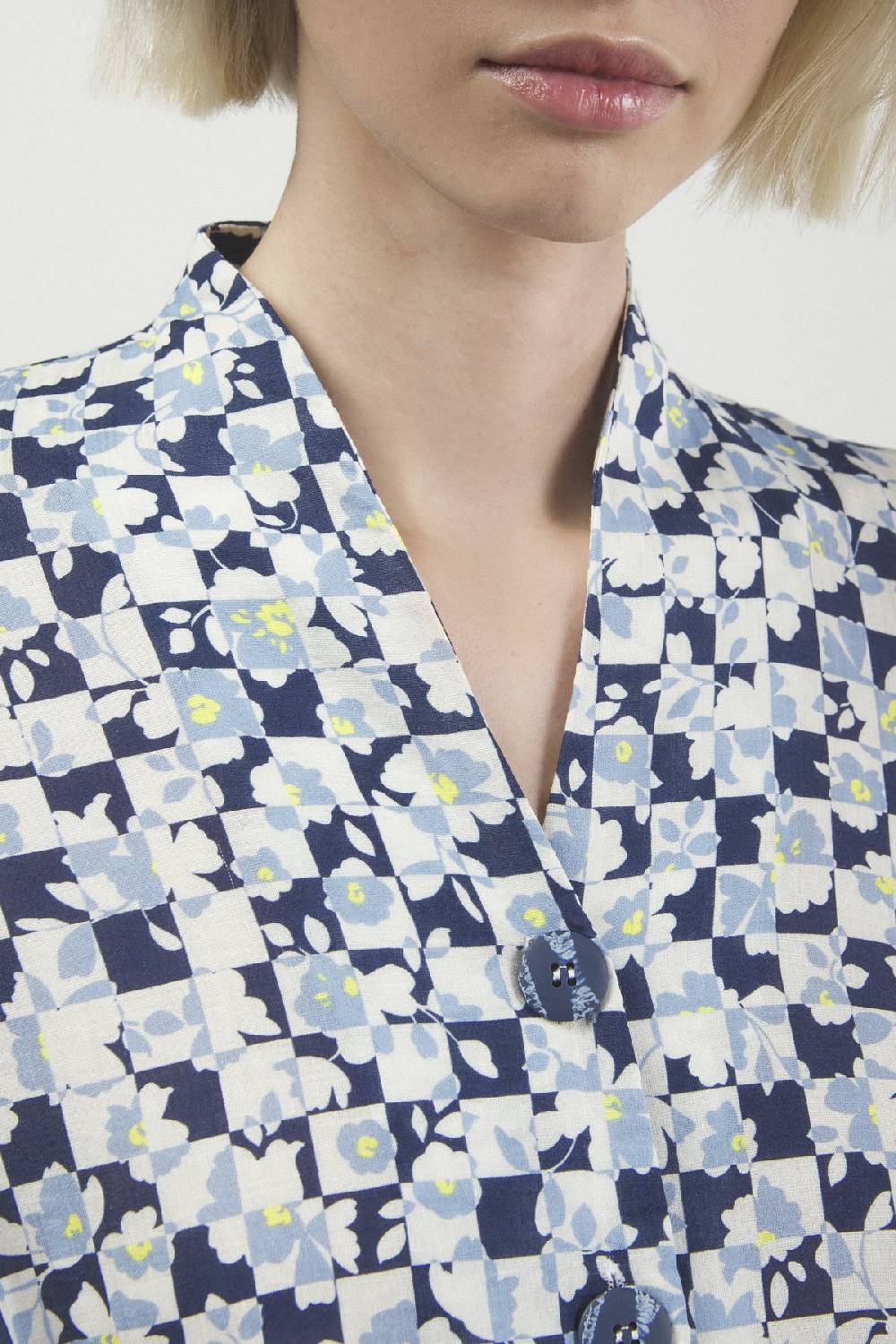 ottod'Ame Printed dress with pleated skirt Moda
