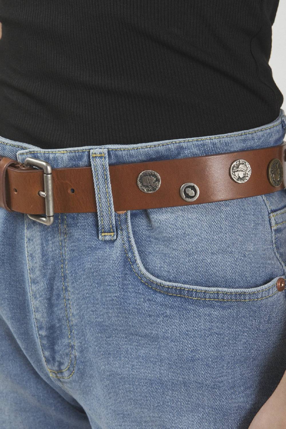 ottod'Ame Leather belt Promozione