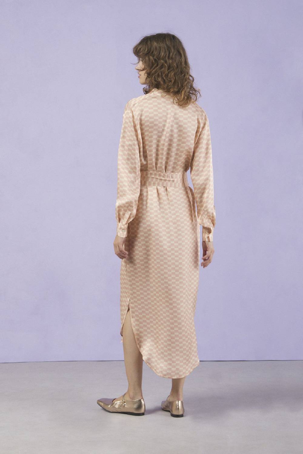 ottod'Ame Viscose long dress with sash Affare Del Giorno