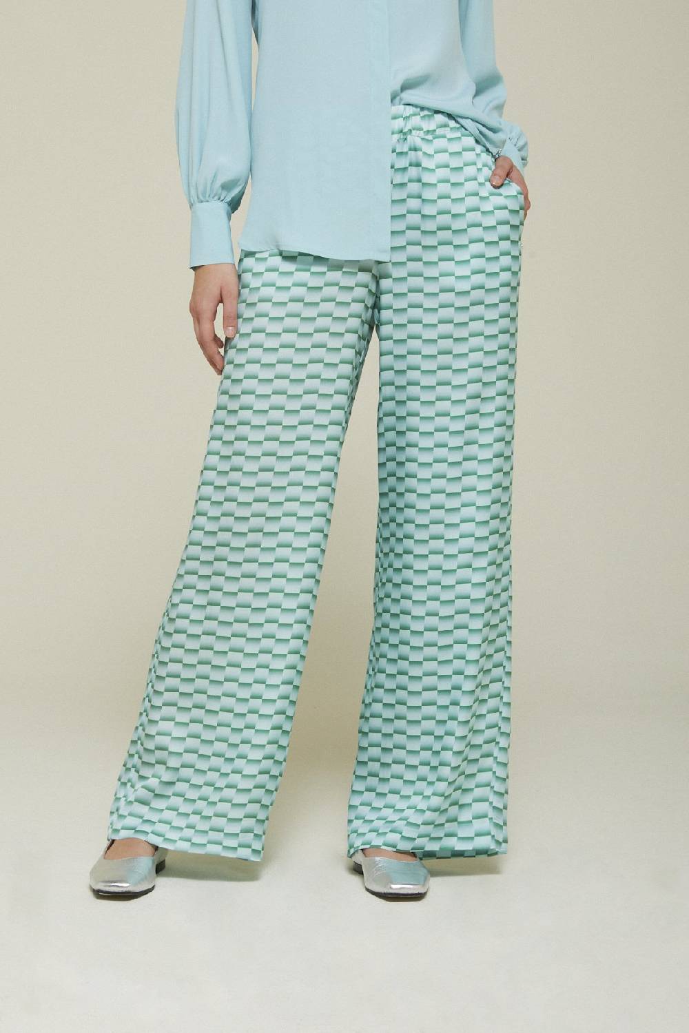 ottod'Ame Viscose palazzo trousers Convenienza