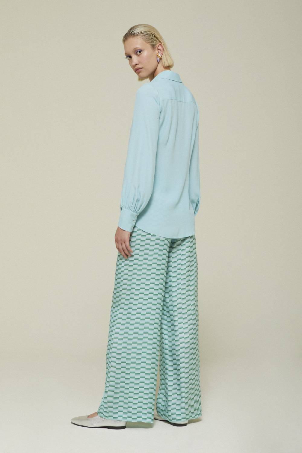 ottod'Ame Viscose palazzo trousers Convenienza