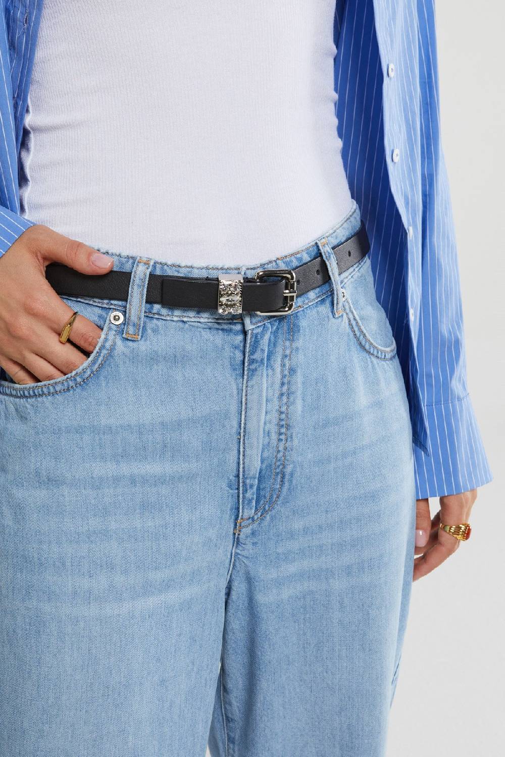 ottod'Ame Leather thin belt Prezzo Ridotto