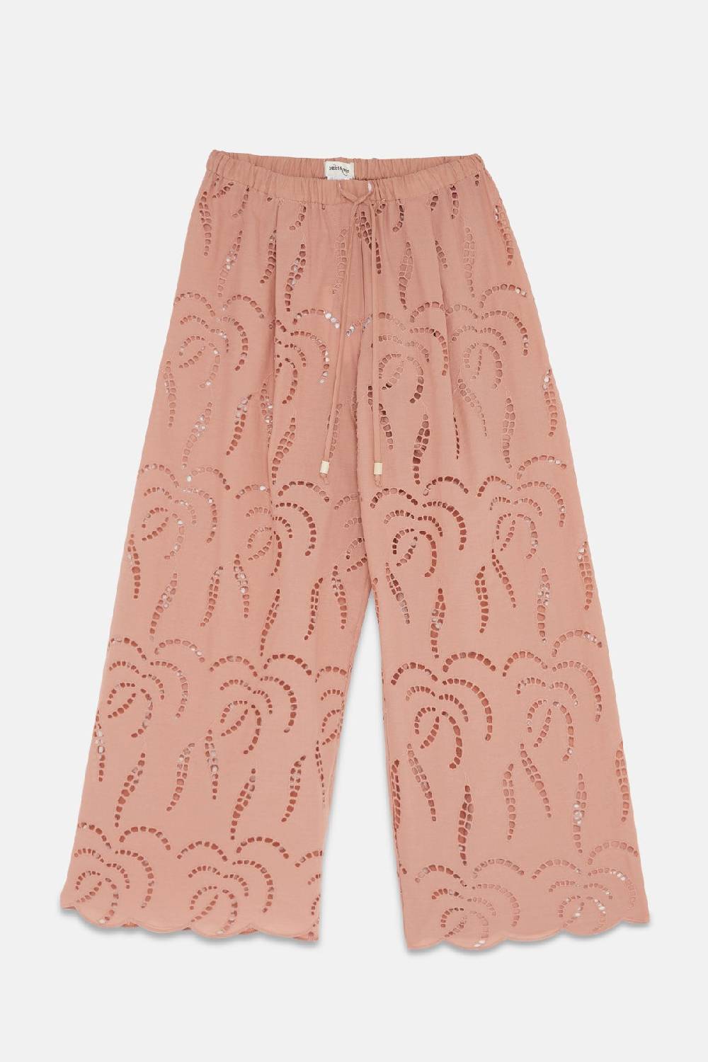 ottod'Ame Broderie anglaise palazzo trousers In Linea