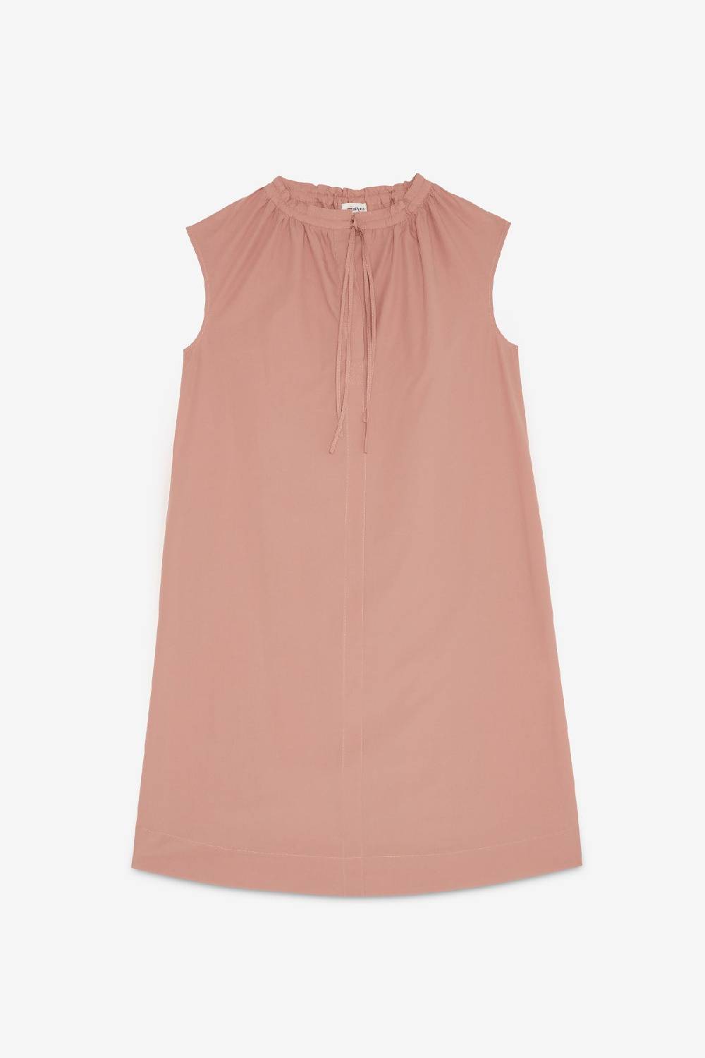 ottod'Ame Poplin midi dress with drawstring Soddisfazione Garantita