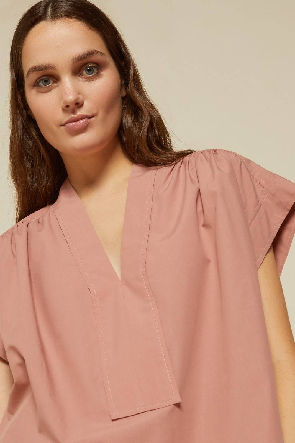 ottod'Ame Poplin V-neck sweater Qualità Garantita