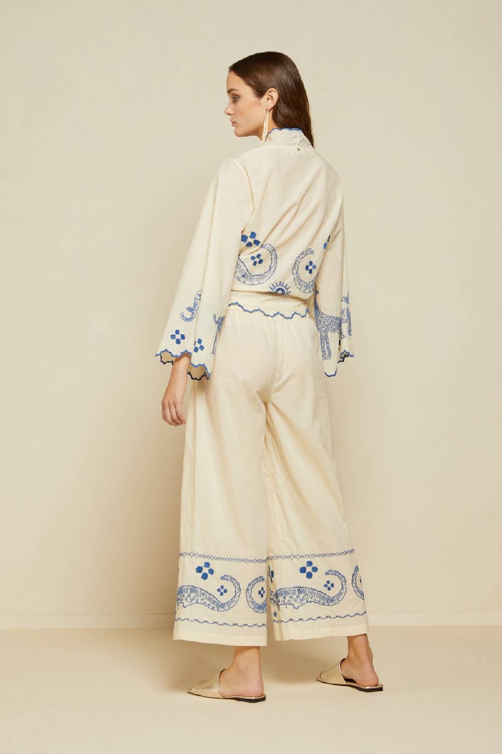 ottod'Ame Wide trousers with drawstring Promozione Limitata