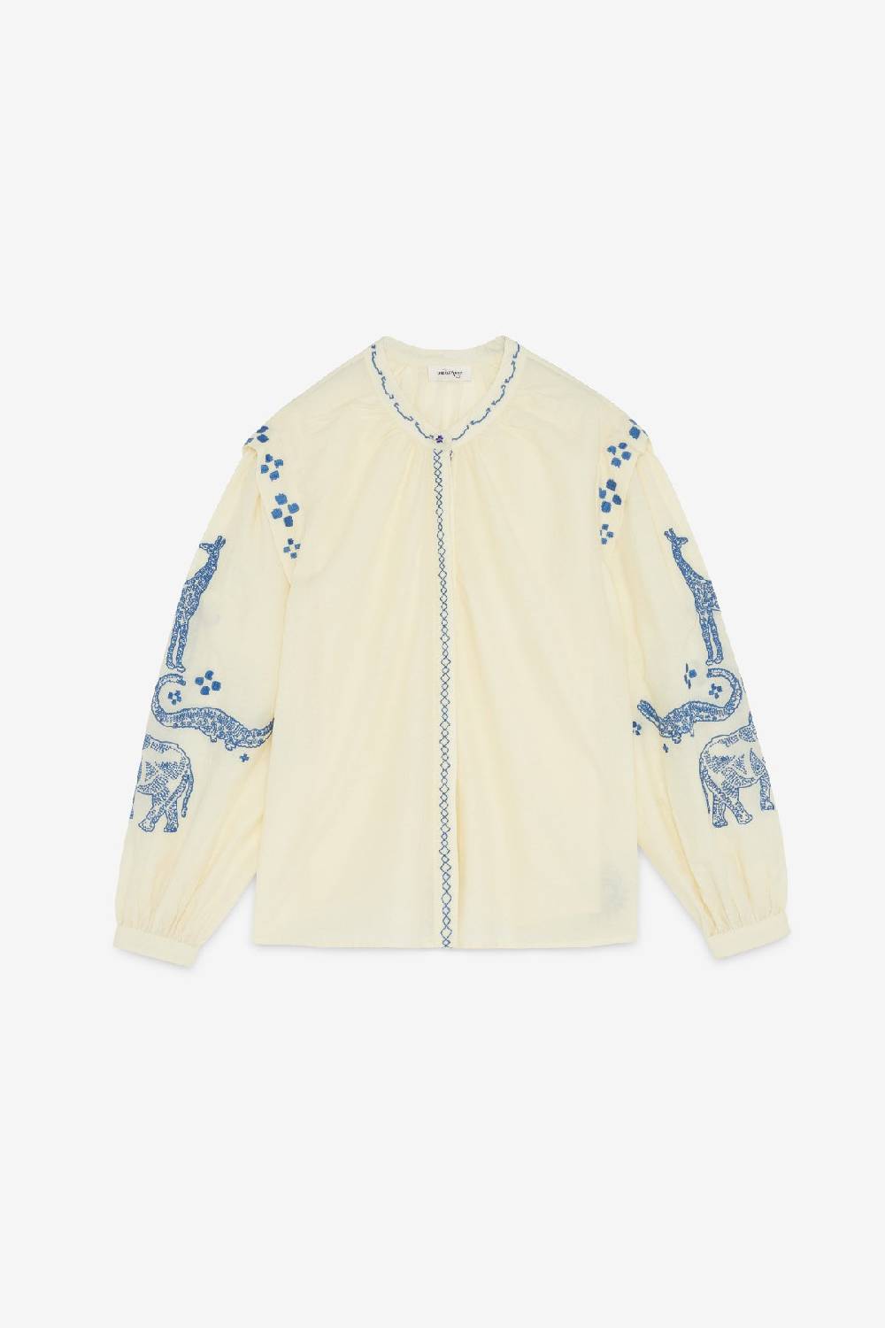 ottod'Ame Cotton shirt with embroidery Affare Del Giorno