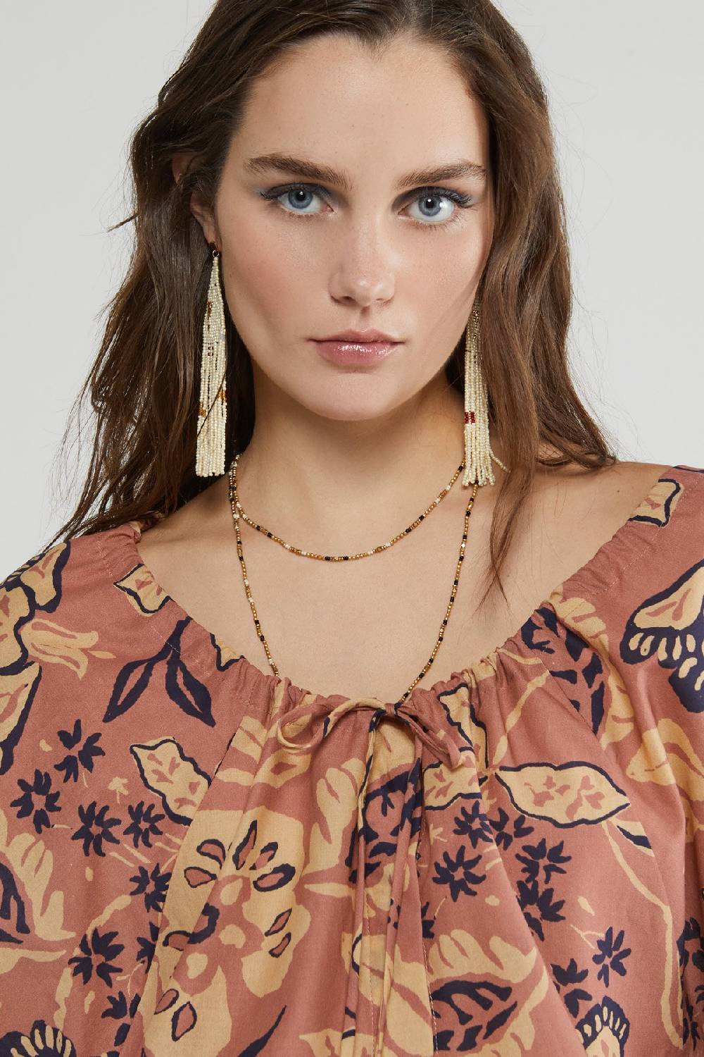 ottod'Ame Cotton shirt with balloon sleeves Prezzo Ridotto